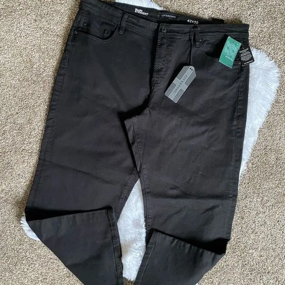 Stitch Fix Liverpool Black The Relaxed Straight Jeans NEW Size 42
          
      NWT