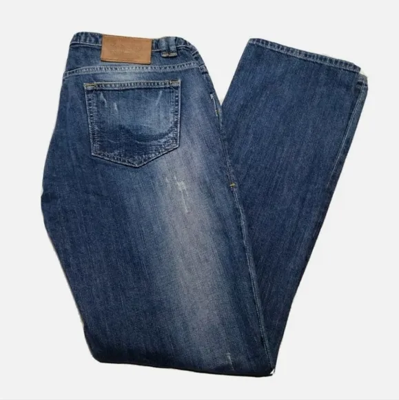 LTB 1948 Men's Blue Jeans Distressed Straight Leg Denim 32x32 Low Rise