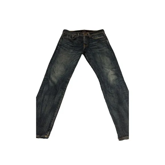 Lucky Brand Mens Blue Denim Slim 121 Heritage Slim Jeans 32x30