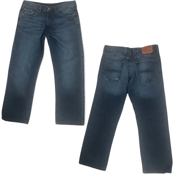 Lucky Brand Dungarees Men's Woodsmen Vintage Straight Short Length Jeans Size 30