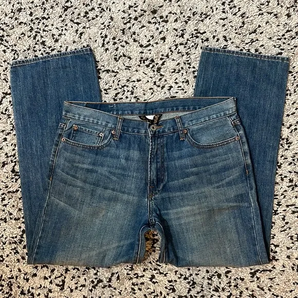 Lucky Brand by Gene Montesano Short Inseam Jeans—Size 34, Blue