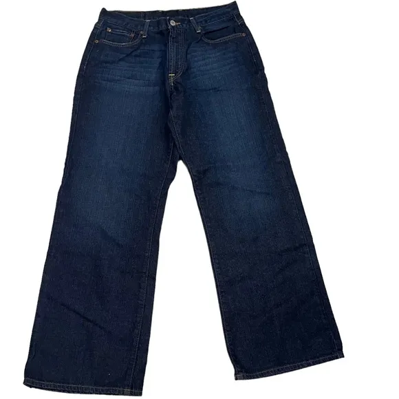 Lucky Brand Dungarees Mens Boot Cut Denim Jeans Sz 32 Short
