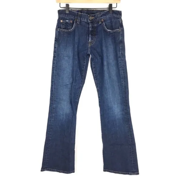LUCKY BRAND Jeans Slim Bootleg Fit Denim Short Inseam Dark Wash 7M10533 Size 28