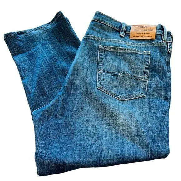 Lucky Brand Mens Jeans Size 44 x 26 Athletic Fit Straight Leg High Rise