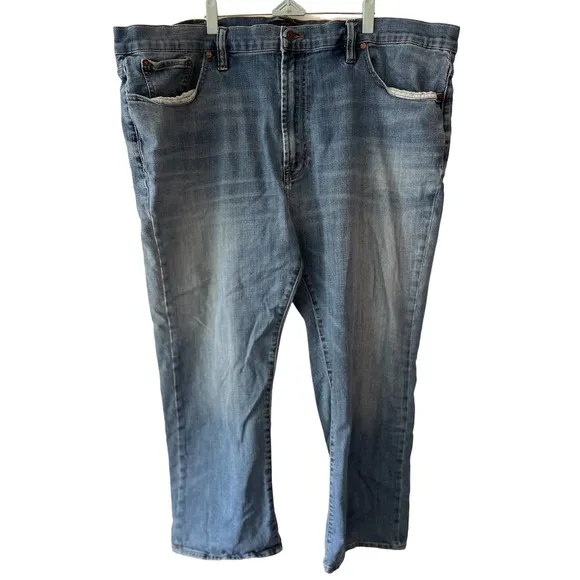 Lucky Brand Men's Size 50x30 181 Relaxed Straight leg Jeans Blue Wash As Is