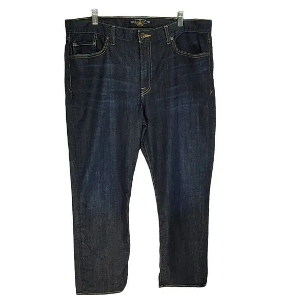 Lucky Brand Blue Jeans Mens Size 38x30 Denim Pants 363 Vintage Straight Leg