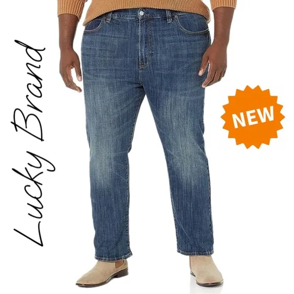 Lucky Brand | NWT Relaxed Fit Mid-Rise Straight Leg Jeans, Size 50x32, LOW S/H
          
      NWT