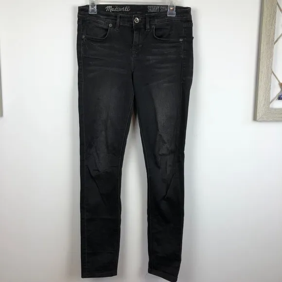 MADEWELL Men's Skinny Skinny Jeans Black 27x32