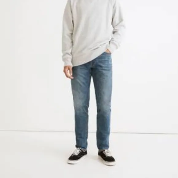 NEW Madewell Slim Jeans in Maxdale Wash Men's Slim Jeans in Maxdale SZ 34x30
