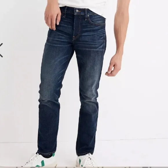 Madewell straight authentic flex jeans