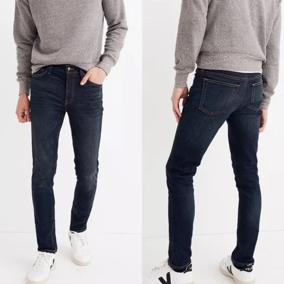 NWT Madewell 28 x 30 Skinny Mens Jeans Henley Wash Denim G
          
      NWT
