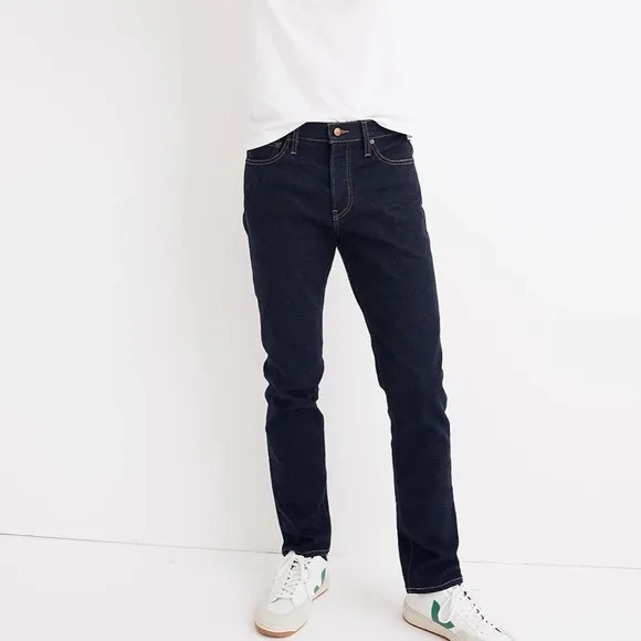Madewell slim jeans dark rinse wash