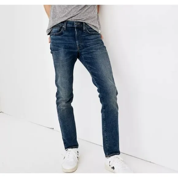 Madewell Slim Jeans Osgoode Wash Straight Leg Stretch Flex Denim Mens 40x34