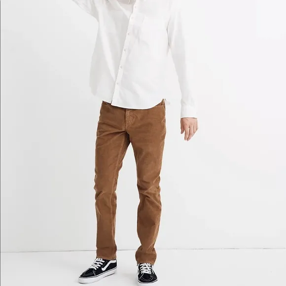 Madewell Men’s Slim Fit Brown Corduroy Jeans Size 44/30