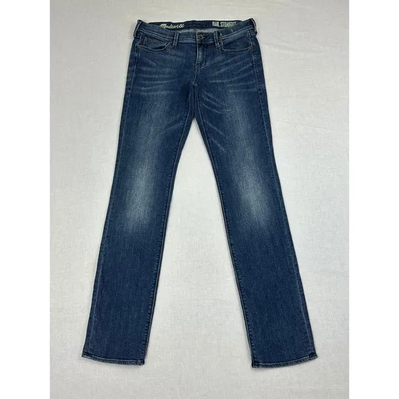 Madewell Men's Size 27x34 Rail Straight Medium Wash Jeans