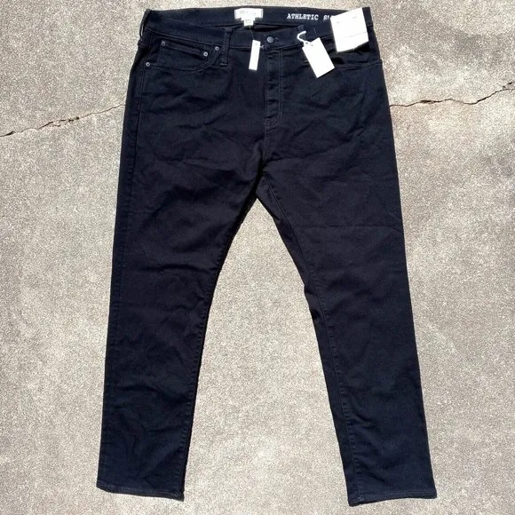 Madewell Men's Athletic Slim Black Cool Max Stretch Denim Jeans - Size 40x32
          
      NWT