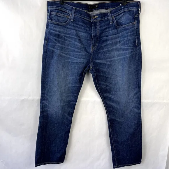 Madewell Men's Slim Leg Dark Blue Wash Stretch Denim Jeans Size 42X30