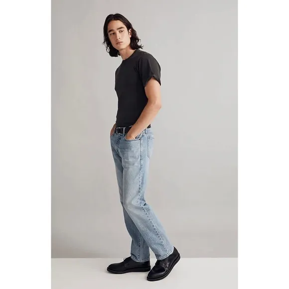 MADEWELL Men's The 1991 Straight-Leg Jeans in Farrell Wash