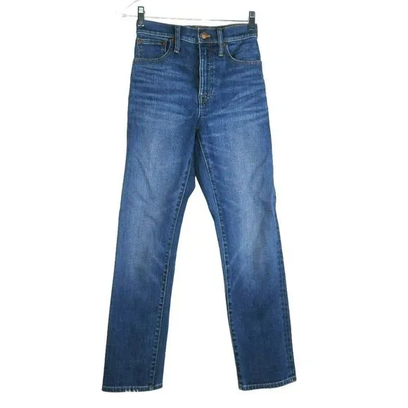 Madewell Straight Leg Jeans Men's Size 24 X 29 Medium Wash Wash Blue Denim