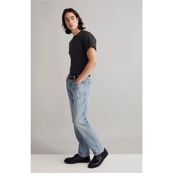 MADEWELL Men's The 1991 Straight-Leg Jeans in Farrell Wash W26 L30