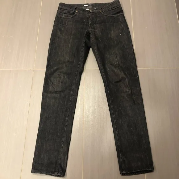 Maison Martin Margiela Paris mens dark wash black jeans men size Italy 46, US 31