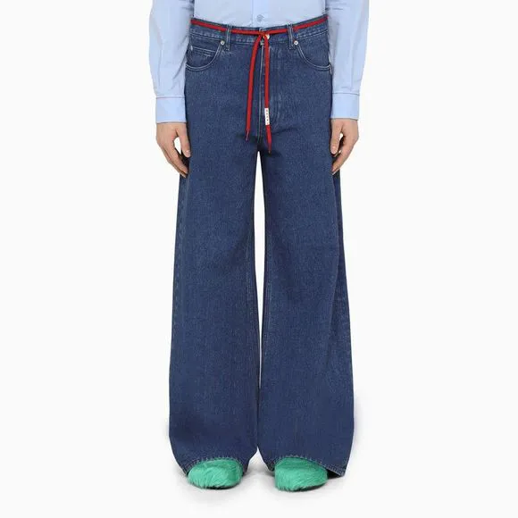 Marni Blue denim flared jeans
          
      NWT