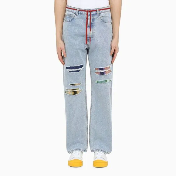 Marni Light blue regular jeans with worn
          
      NWT