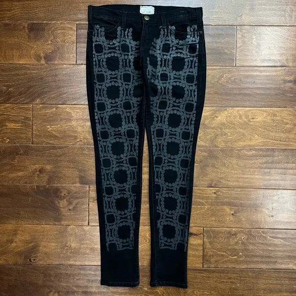 MARNI Jeans Pearl Print Graphic Denim Rare Luxury Designer Italy Streetwear
