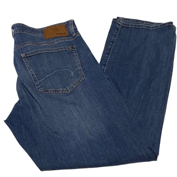Mavi Jeans Mens Size 30 x 32 Blue Matt Relaxed Straight Leg Denim Jeans
