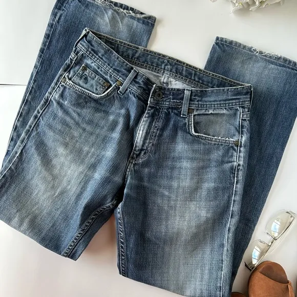 Mens Mavi Hunter low rise straight leg jeans