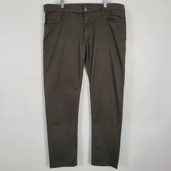 Mavi Jeans Men's Deep Olive Green Zach Straight Leg