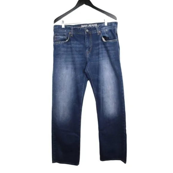 MAVI Jeans Josh Low-Rise Easy Boot-Cut Medium Wash Men's Size 36x34