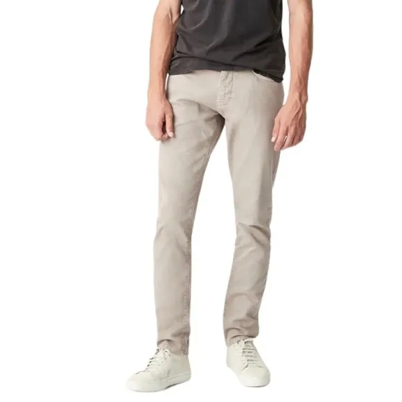 Mavi Jeans Mens 35x28  Jake Slim Leg Straight Stretch Jeans In Stone Washed