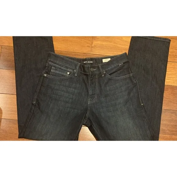 Mavi Men's Jeans Size 31x32*Dark Wash Matt Relaxed Straight Leg Denim Blue Jeans