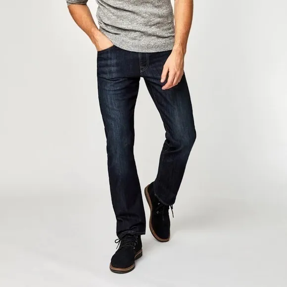 NWT Mavi Matt Deep Stanford Relaxed Straight Leg Jean 46x30
          
      NWT
