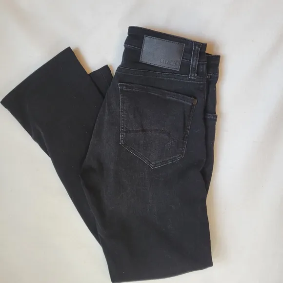 Mavi Jeans Zach straight leg black men's jeans size 20/30