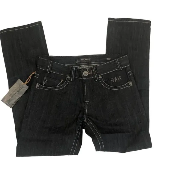 MEK DENIM Mens Jeans Marseilles Denim Black  31" x 32" Large Stitching NWT
          
      NWT