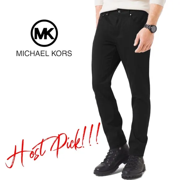 Michael Kors Slim-Fit Cotton-Twill 5-Pocket Pants
