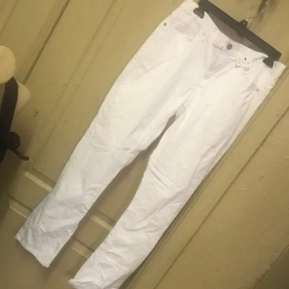 Michael Kors Parker slim fit white jeans