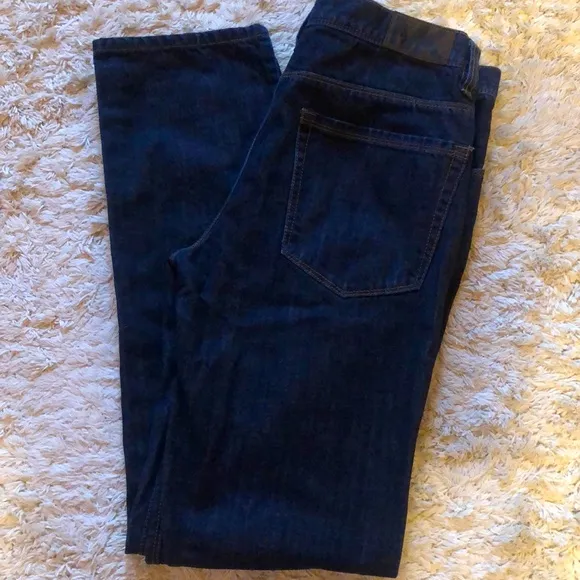 NWOT Michael Kors Modern Fit Straight Leg Dark Blue Wash Soft Denim Jeans Sz 33