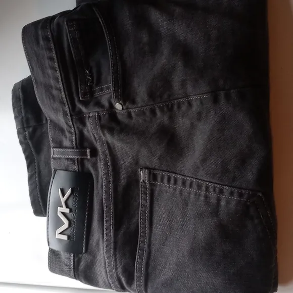 MICHAEL KORS MEN'S SLIM FIT BLACK JEANS SIZE 36/34