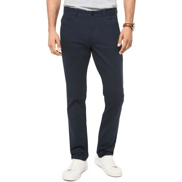Michael Kors Mens Parker Slim-Fit Stretch Pants 33W x 32L Midnight  NWT $125
          
      NWT