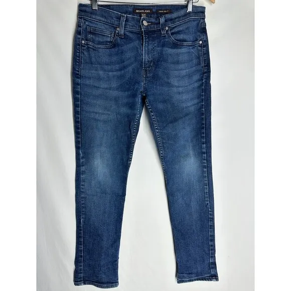 Michael Kors Parker Slim Fit Men's Jeans Size 30X28 Blue Slim Jeans