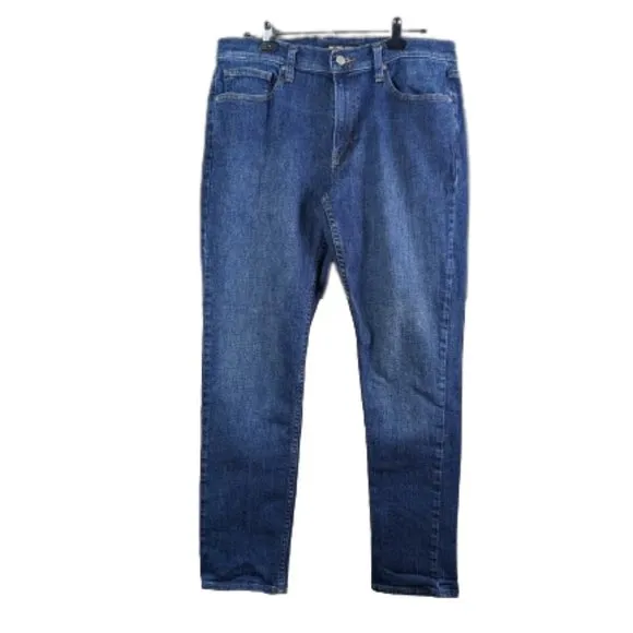Michael Kors Parker Slim Fit Stretch Mens Blue Jeans 33x30 Dark Wash
