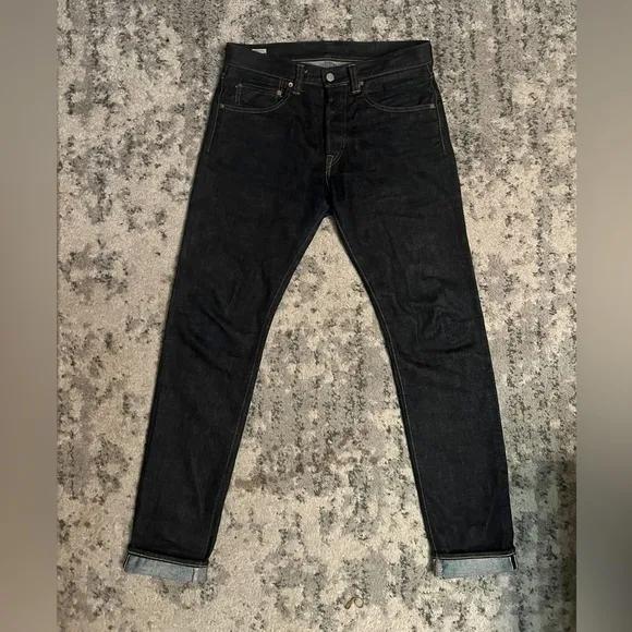 Momotaro - Tight Tapered - 15.7oz Zimbabwe w/ Battle Stripes