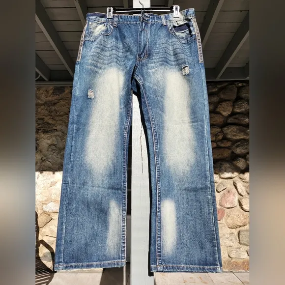 Monarchy men's jeans 40w 33l
