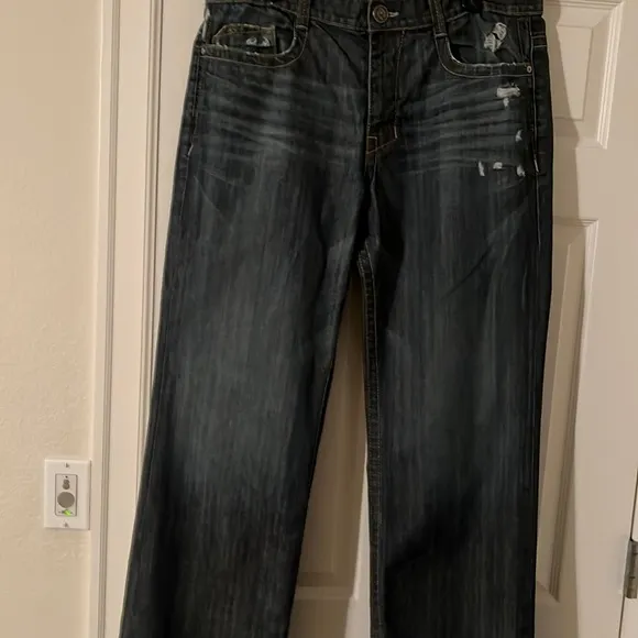Monarchy boot cut jeans for men, Color blue . Size 38