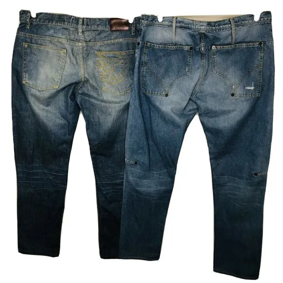 Moschino Medium Wash Straight Leg Boot Cut Denim