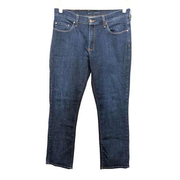 Mott & Bow Jeans Mens 35x32 Straight Dark Wash
