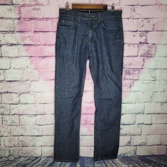 MOTT & BOW SLIM MOSCO JEANS DARK BLUE 31X32 MENS